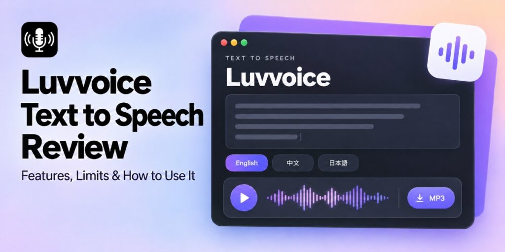 Luvvoice Text to Speech: Features, Limits & How to Use It