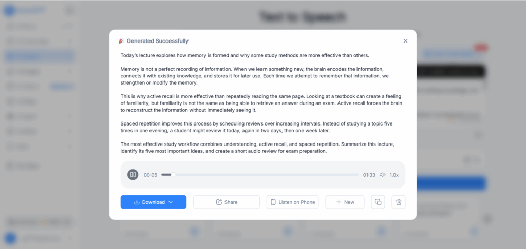 NoteGPT — Best for notes, summaries, and revision workflows