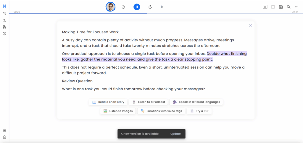 NaturalReader: For Documents You Actually Need to Finish