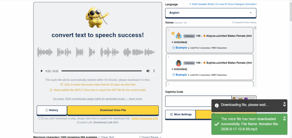 TTSMaker: For Preparing Several Recordings in One Sitting